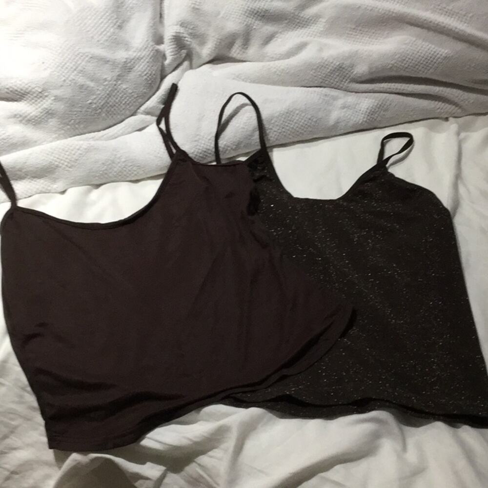 Brown cami bundle like new L and m but fits like L
